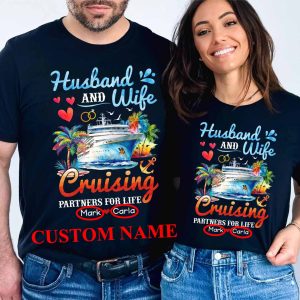 Husband Wife Cruising Cruise Vacation Couples Trip - Unisex